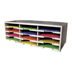 Storex 12 Compartment Storage System, 31 x 13-1/2 x 12 Inches