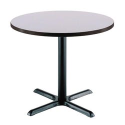 KFI Seating Round Cafe Pedestal Table, X-Style Base 4000521