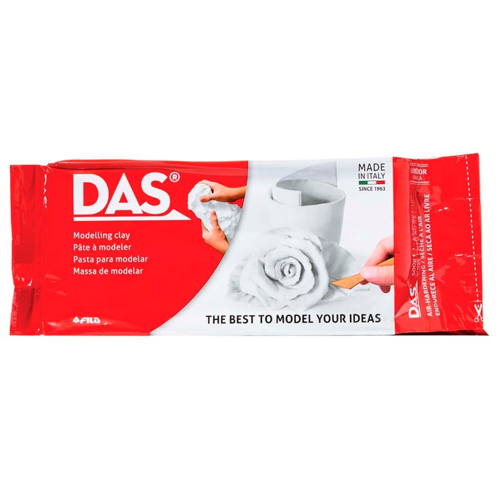 DAS Air Hardening Modeling Clay, White, 1.1 Pounds