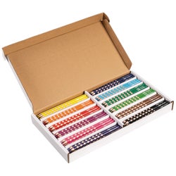Prang Groove Triangular Pencils, 12- Assorted Colors, Set of 144