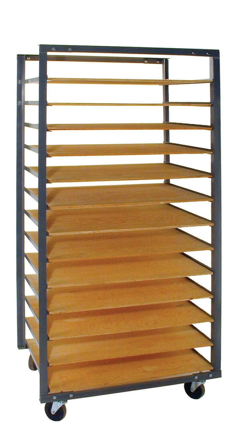 Bailey Ware Rack, 34-1/2 x 24 x 75 Inches, 13 Openings, Item Number 408101