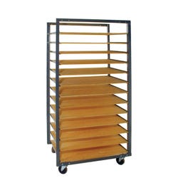 Bailey Ware Rack, 34-1/2 x 24 x 75 Inches, 13 Openings, Item Number 408101