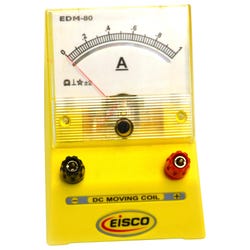 Eisco Labs Analog Ammeter, DC Current Meter, 0 - 1 Amp, 0.02A resolution