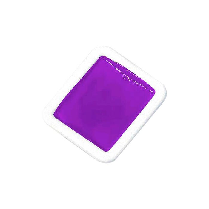 Prang Non-Toxic Semi-Moist Watercolor Paint Refill, Plastic Half Pan, Violet, 12 Pans