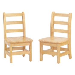 Jonti-Craft Ladderback Chair, 8-Inch Seat Height, 13 x 13-1/2 x 20-1/2 Inches, Set of 2, Item Number 2099386