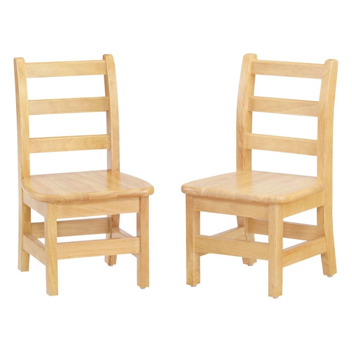 Jonti-Craft Ladderback Chair, 8-Inch Seat Height, 13 x 13-1/2 x 20-1/2 Inches, Set of 2