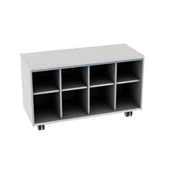 Fleetwood Designer 2.0 Cabinet, Eight Cubbies, No Door, Magnetic Markerboard Back 4001656