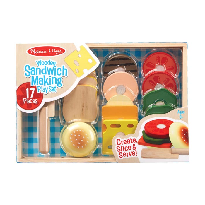 Melissa & Doug Sandwich Making Set, Set of 18