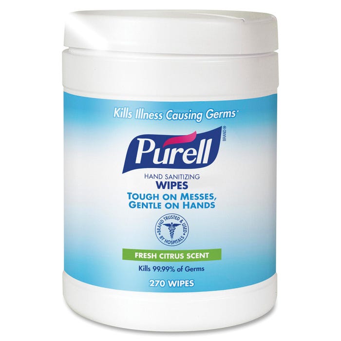 PURELL Hand Sanitizing Wipes, Case of 6 with 270 Sheets Each