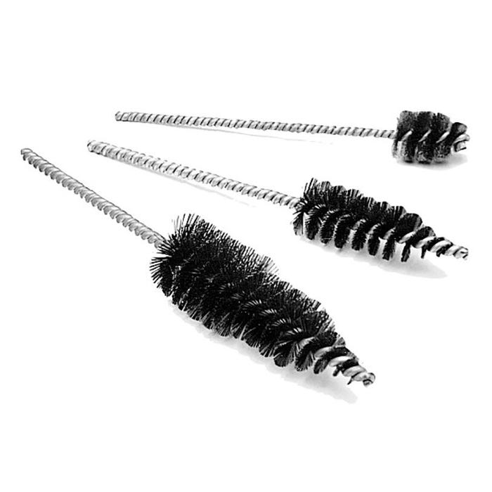 Brush Research Detroit Diesel Cummins Brush for Injector Copper and Seat Cleaning, 4-1/4 L x 0.006 W in, Stainless Steel Trim