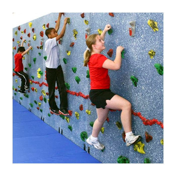 Everlast Magna Traverse Wall Package with Mat-locking System, 8 x 20 Feet, 2 Inch Blue Mats