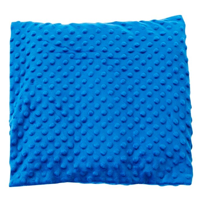 Abilitations Medium Lap Pad Cover, Minky, 14 x 14 Inches, Blue