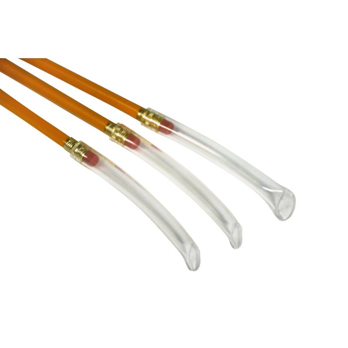 Abilitations ChewEase Pencil Toppers, Clear, Set of 3