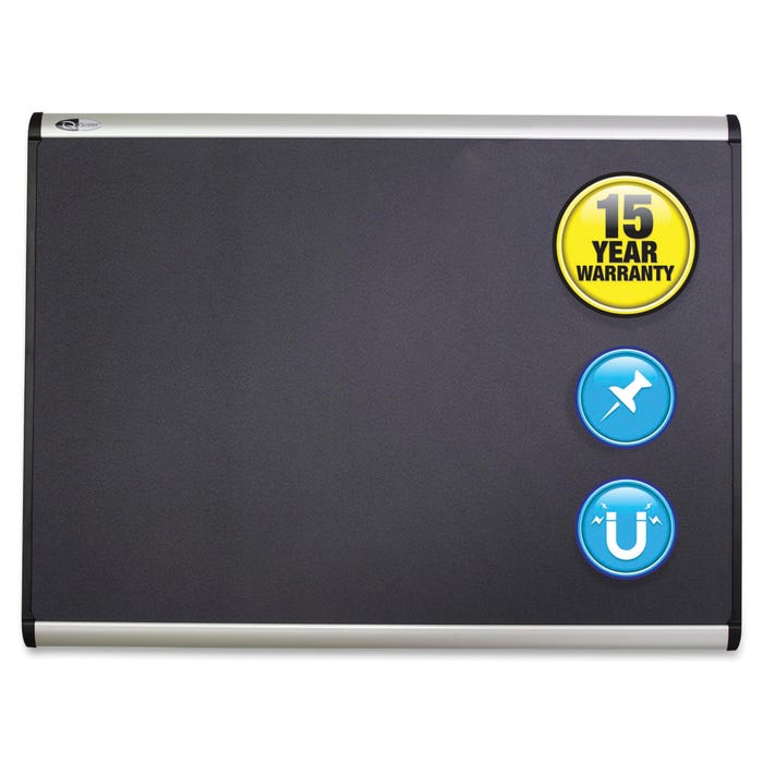 Quartet Prestige Plus Magnetic Bulletin Board, 36 x 24 Inches, Fabric/Aluminum Frame