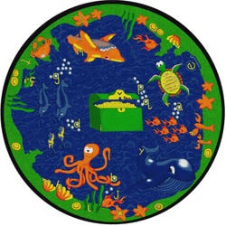 Flagship Carpets Sea Hunt Carpet, Round 4002451