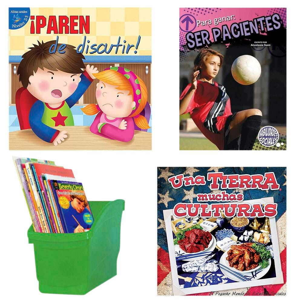 Achieve It! Spanish SEL Growth Mindset Mindfulness Read-Alouds, Independent & Buddy Books, Grade 2 to 3, Book Set, Item Number 2096618