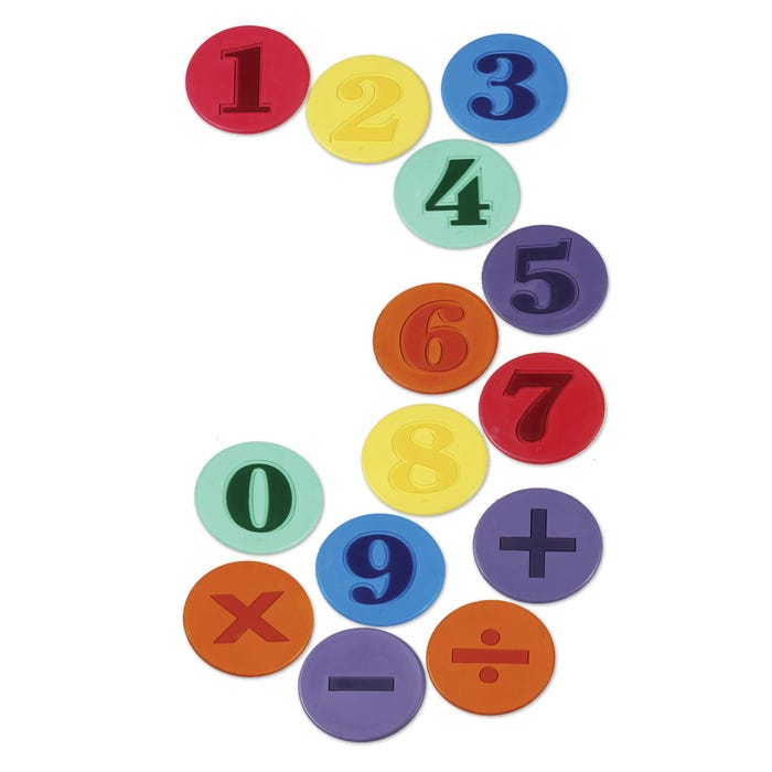 Sportime Poly Numbered Spots, 9 Inches, Set of 15