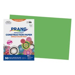 Prang Medium Weight Construction Paper, 12 x 18 Inches, Bright Green, 50 Sheets 1506485