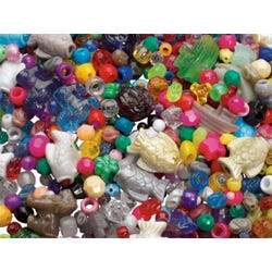 Stanislaus Bag of Plastic Beads and Charms, 10 Pounds
