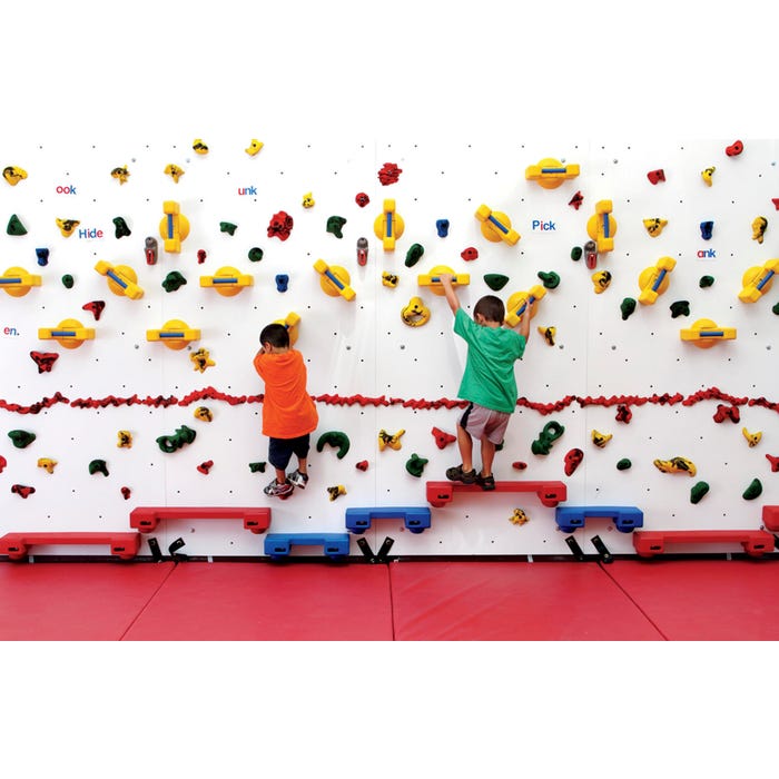 Everlast WEEKIDZ Beginner Traverse Wall, 6 Feet 10 Inches x 4 Feet, With 2 Inch Mat Locking System
