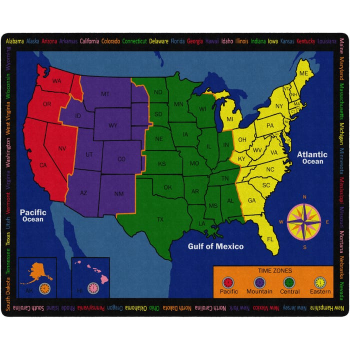 Flagship Carpets Time Zone Carpet, Rectangle