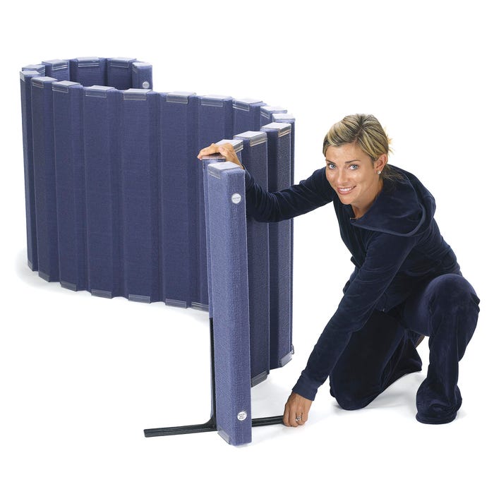 Angeles Sound Sponge Support Feet Set for Quite Divider, Steel, Black, Polycarbonate Coated, Set of 2