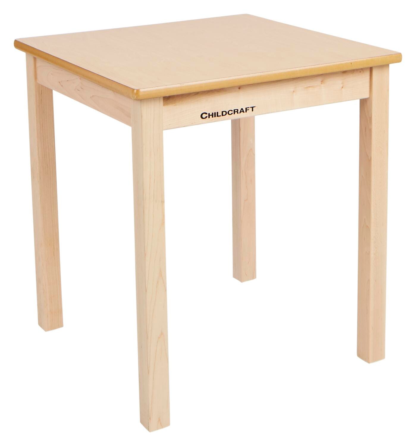 Childcraft Wood Table, Laminate Top, Square, 24 x 24 x 26 Inches, Item Number 1337180