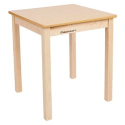 Childcraft Wood Table, Laminate Top, Square, 24 x 24 x 26 Inches, Item Number 1337180