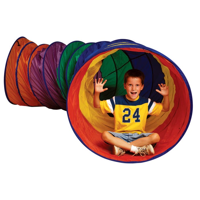 Sportime Connectable Mega Crawl Tunnel, 36 x 12 Inches, Multicolored