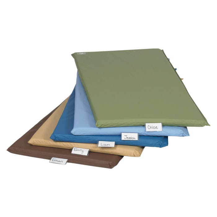 Children's Factory Woodland Color Heavy Duty Rest Mat, Vinyl, 48 x 24 x 2 Inches, Assorted Color, Pack of 5