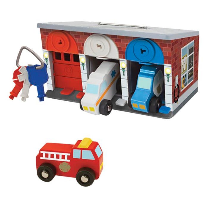 Melissa & Doug Keys and Cars Rescue Garage, Set of 5