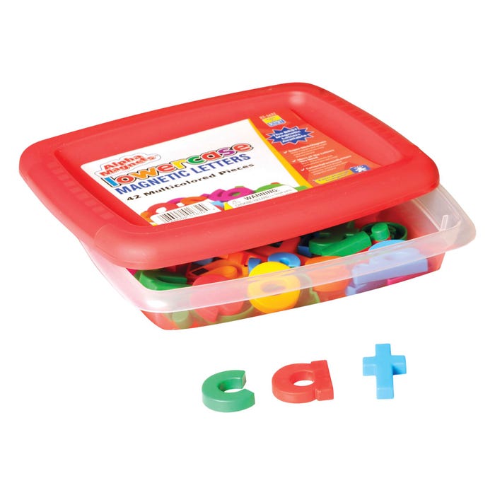 Educational Insights Lowercase Magnetic Letters, 1-1/2 Inches, Multicolor, Set of 42, Item Number 070609