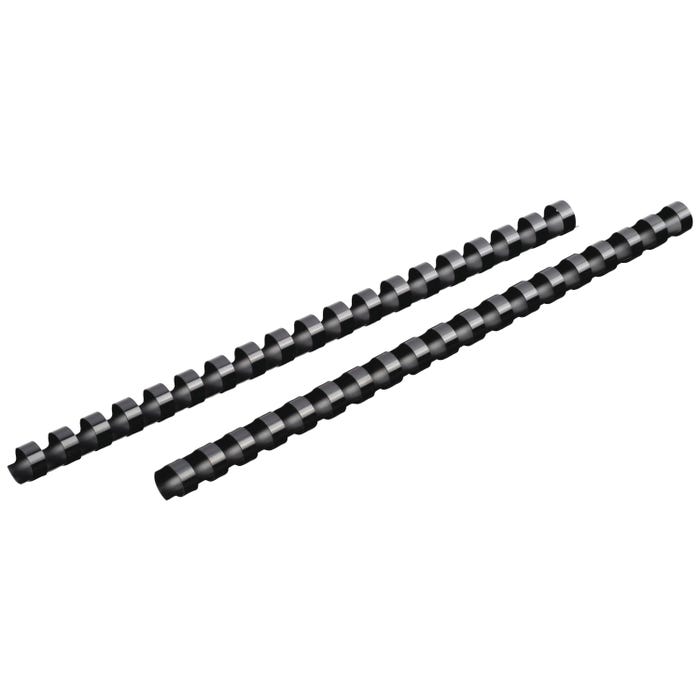Mead CombBind Binding Spines, 1/2 Inch, Black, Pack of 125