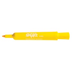 Image for School Smart Non-Toxic Permanent Markers, Broad Chisel Tip, Yellow, Pack of 12 from School Specialty