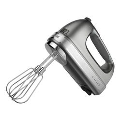 Kitchen Aid 9-Speed Hand Mixer with Turbo Beater II Accessories, Contour Silver 2097260