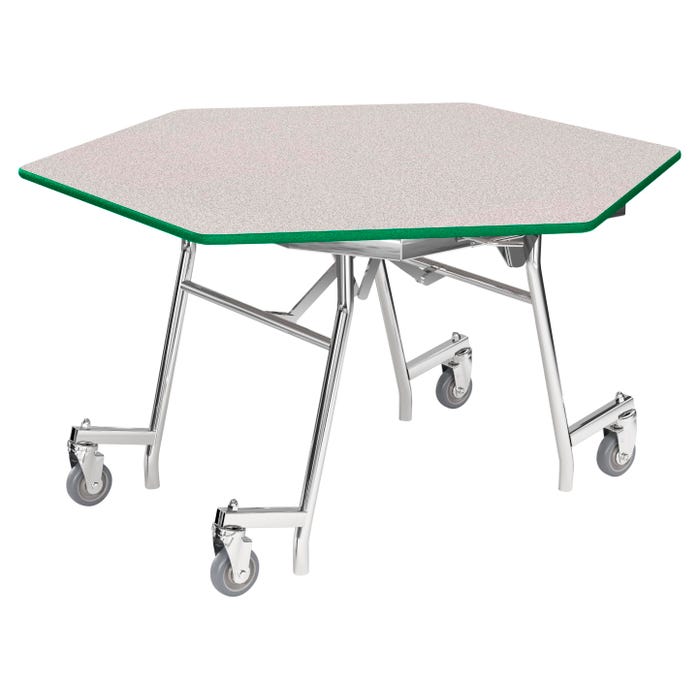 Classroom Select Mobile Easyfold Table, Hexagon