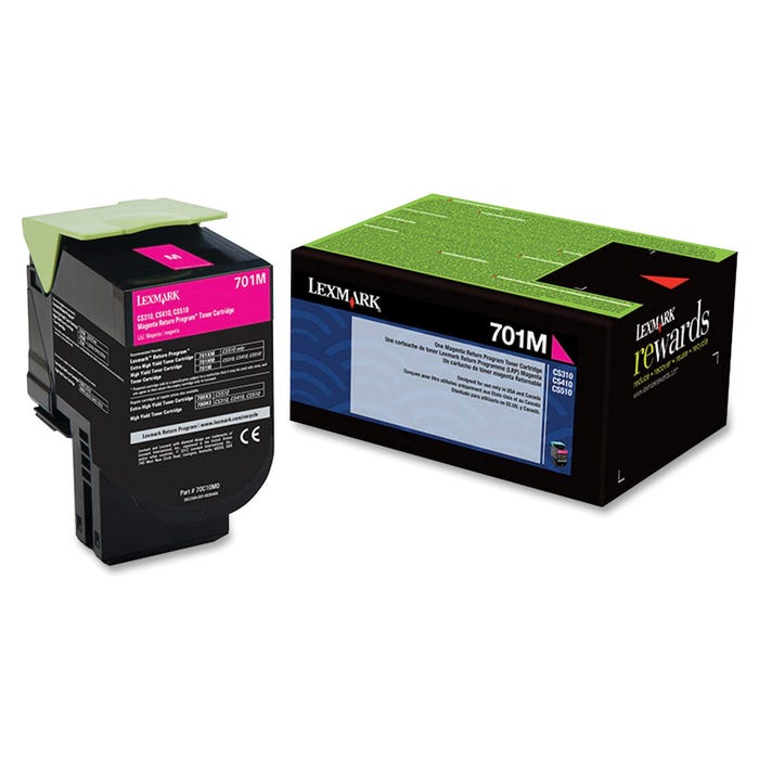 Lexmark Ink Toner Cartridge, 70C10M0, Magenta