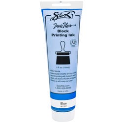 Sax Water Soluble Block Printing Ink, 5 Ounce Tube, Primary Blue 461957