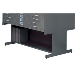 Safco 5-Drawer Steel Flat File Cabinet High Base, 53-3/8 x 41-1/2 x 20 Inches