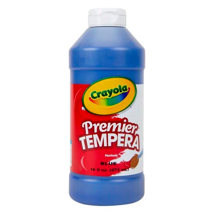 Crayola Premier Tempera Paint, 1 Pint Bottle, Blue