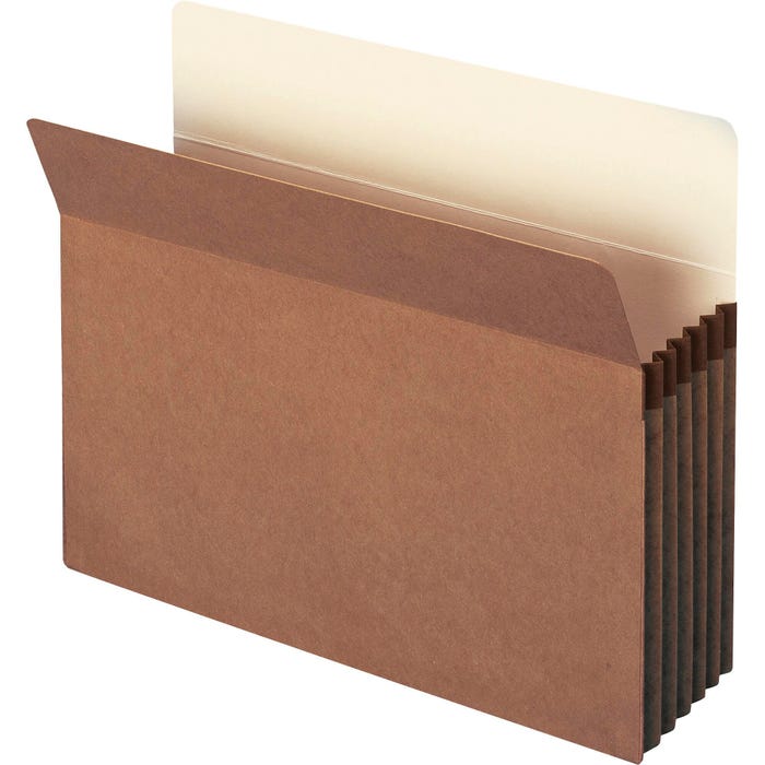 Smead File Pocket, Letter Size, 5-1/4 Inch Expansion, Straight Cut, Redrope, Pack of 10