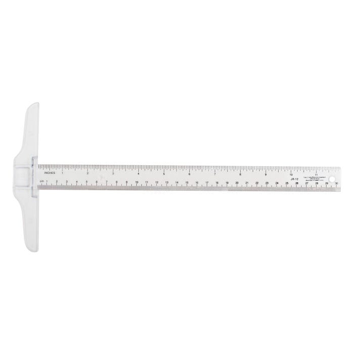 Westcott Junior Plastic T-Square, 12 Inches, Clear
