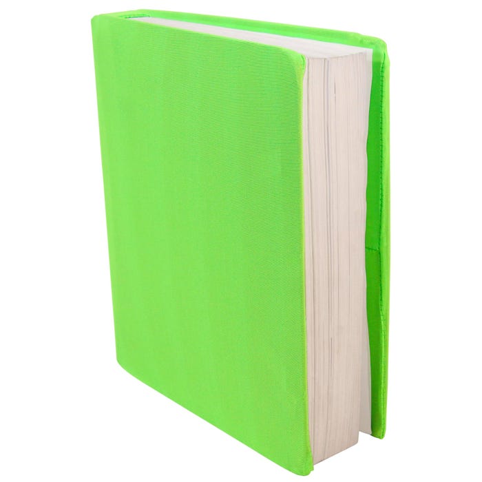 School Smart Stretchable Book Cover, Jumbo, Neon Green