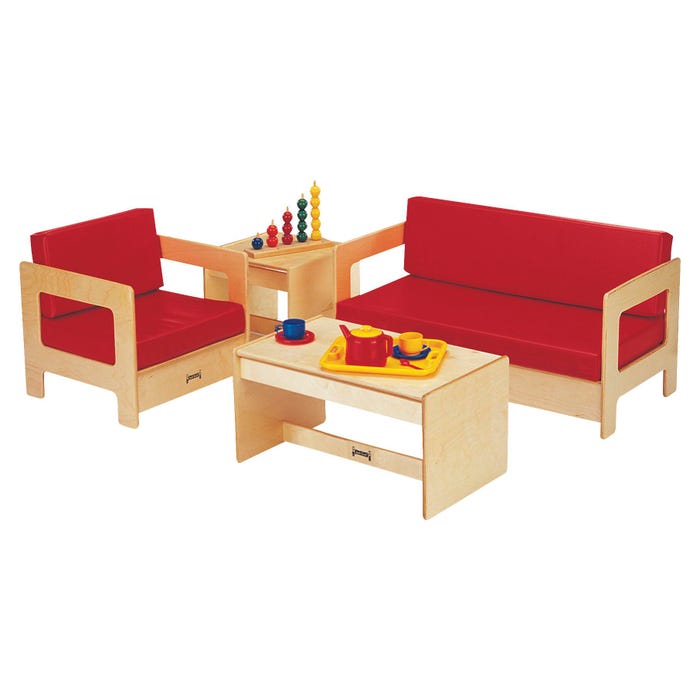 Jonti-Craft Living Room Chair, 19-1/2 x 20 x 20 Inches, Red