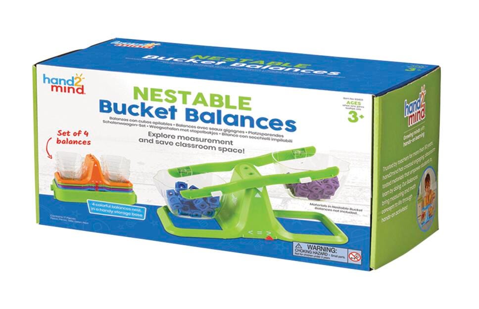hand2mind Nestable Bucket Balance, Set of 4, Item Number 2102672
