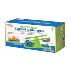 hand2mind Nestable Bucket Balance, Set of 4, Item Number 2102672