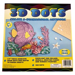 3D Dots Double-Sided Ahesive, 1/4 x 1/2 Inch, Pack of 400 2150757
