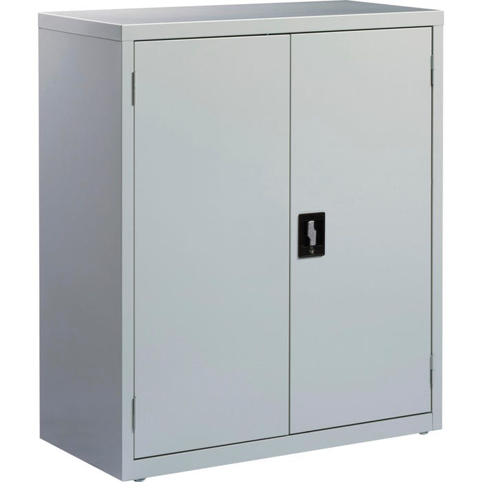 Lorell Fortress Series Light Gray Storage Cabinets, 36 x 18 x 42 Inches