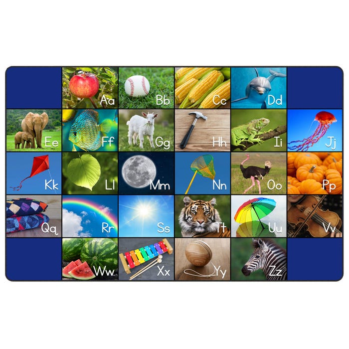 Childcraft Photo Fun Alphabet Carpet, Rectangle