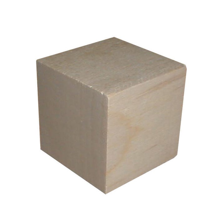 Delta Education Wood Block, 3.7 Centimeter Cube
